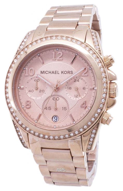 rose gold glitz michael kors watch|mk rose gold watch sale.